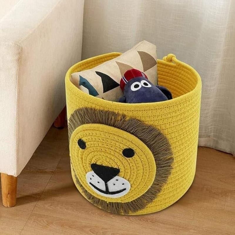 Cute Animal Felt Laundry Basket β Foldable Storage Organizer for Kids' Toys, Clothes & Home Decor