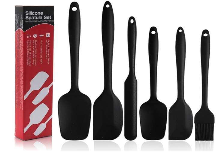 Premium Silicone Baking Spatula & Oil Brush Set (6-Pcs/3-Pcs) - Heat Resistant & Non-Stick Kitchen Tools