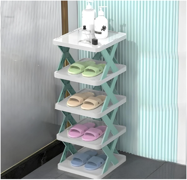 5-Layer Multi-Purpose Shoe Rack – Stackable & Adjustable Space-Saving Storage Organizer for Home