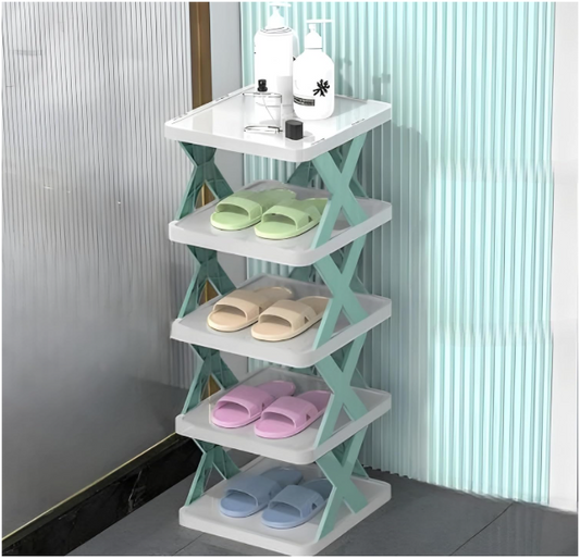 5-Layer Multi-Purpose Shoe Rack – Stackable & Adjustable Space-Saving Storage Organizer for Home