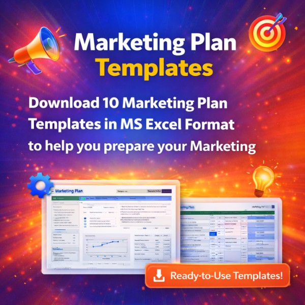 Ultimate Digital Marketing Plan Excel Template - All-in-One Tracker & Strategy Planner
